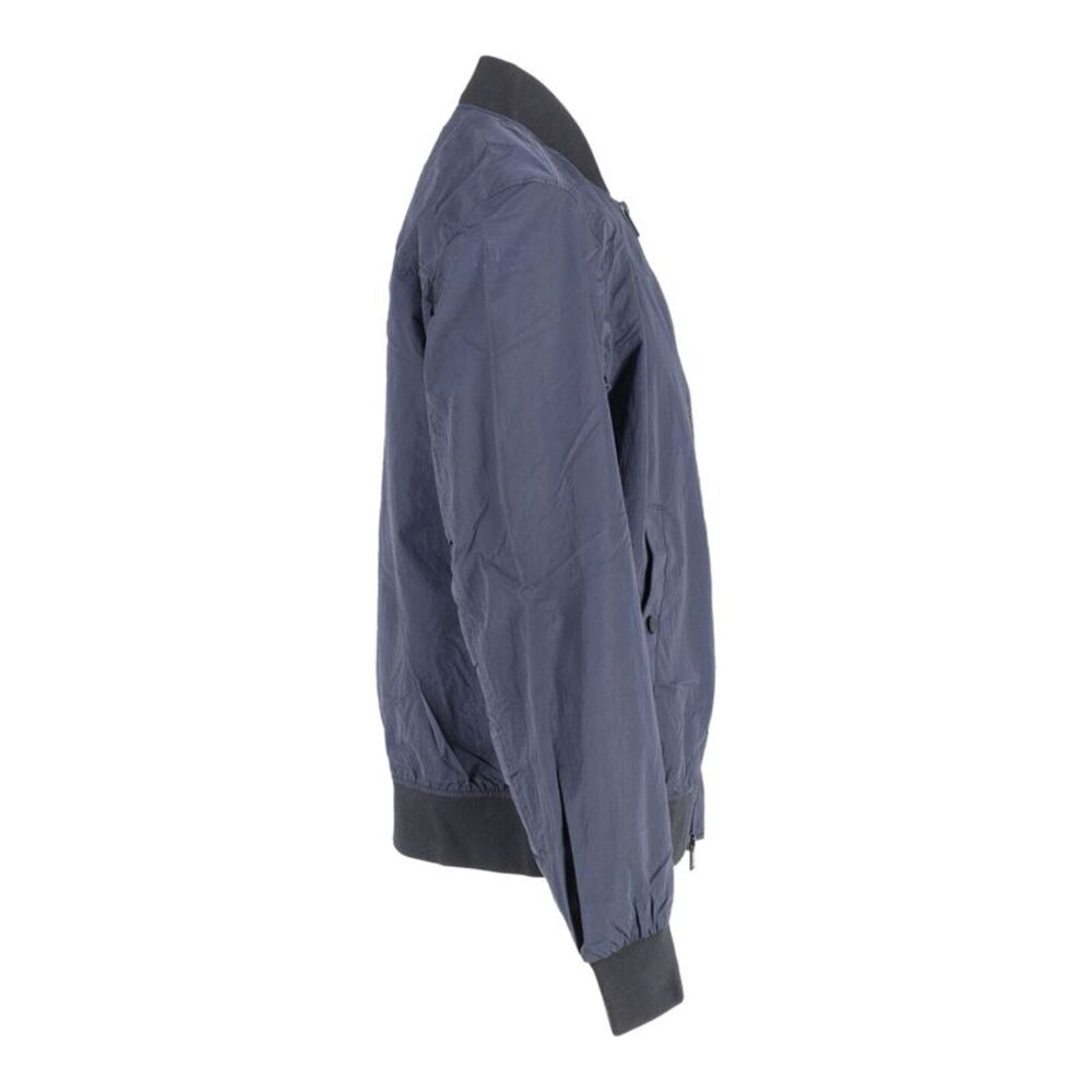 Boss Bomber Jacket in Navy Blue Polyamide - Picture 2 of 3